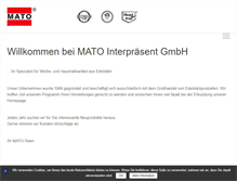Tablet Screenshot of matointerpraesent.de